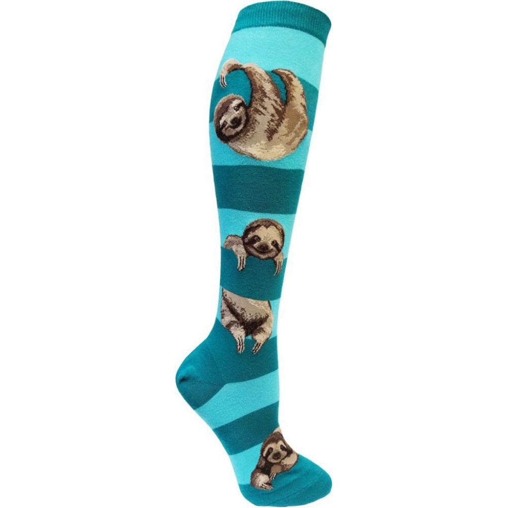 Sloth Stripe Knee high Socks